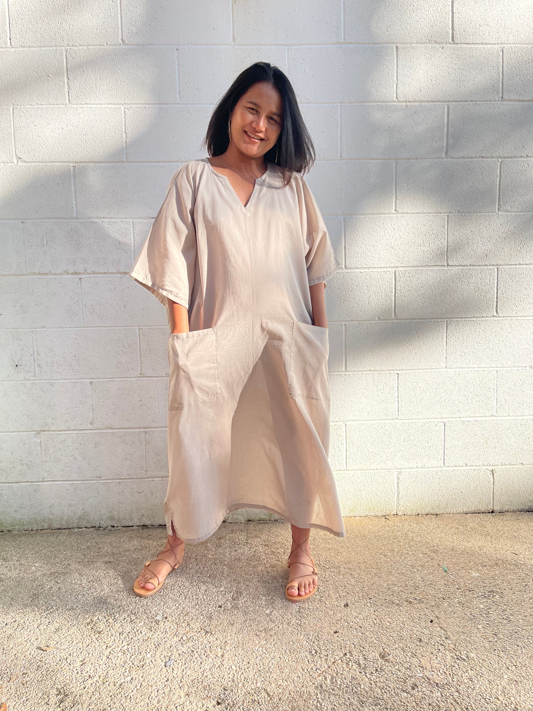 MALA handworks Cotton Kaftan with Pockets