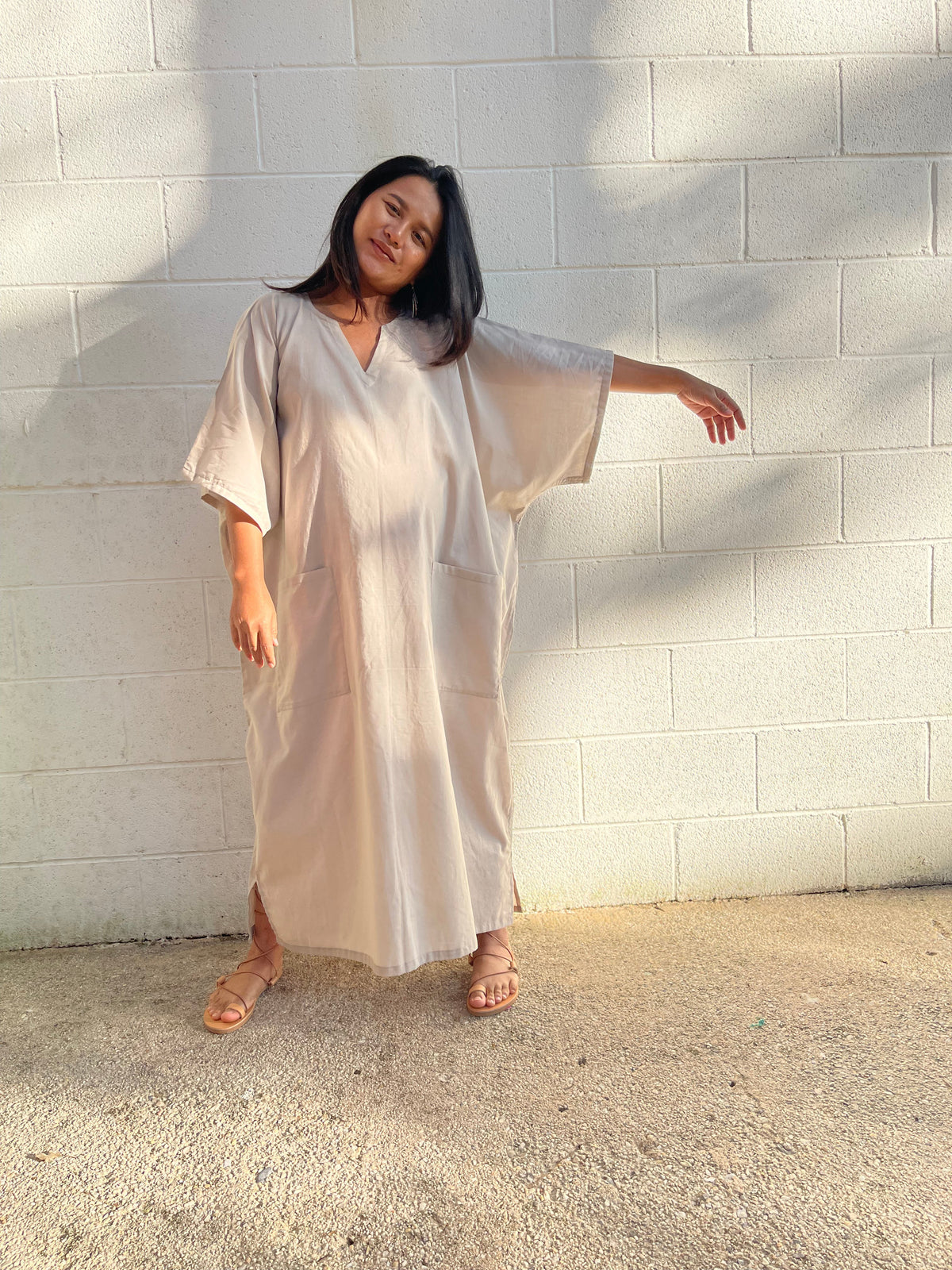 MALA handworks Cotton Kaftan with Pockets