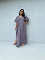 Mala Handworks Daria Cotton Kaftan in Lavender
