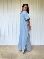 Mala Handworks Daria Cotton Kaftan in Mist