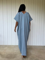 Mala Handworks Daria Cotton Kaftan in Mist