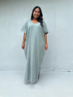 Mala Handworks Daria Cotton Kaftan in Sage