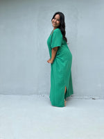 Mala Handworks Daria Cotton Kaftan in Turquoise