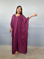 Mala Handworks Eva Kaftan in Eggplant