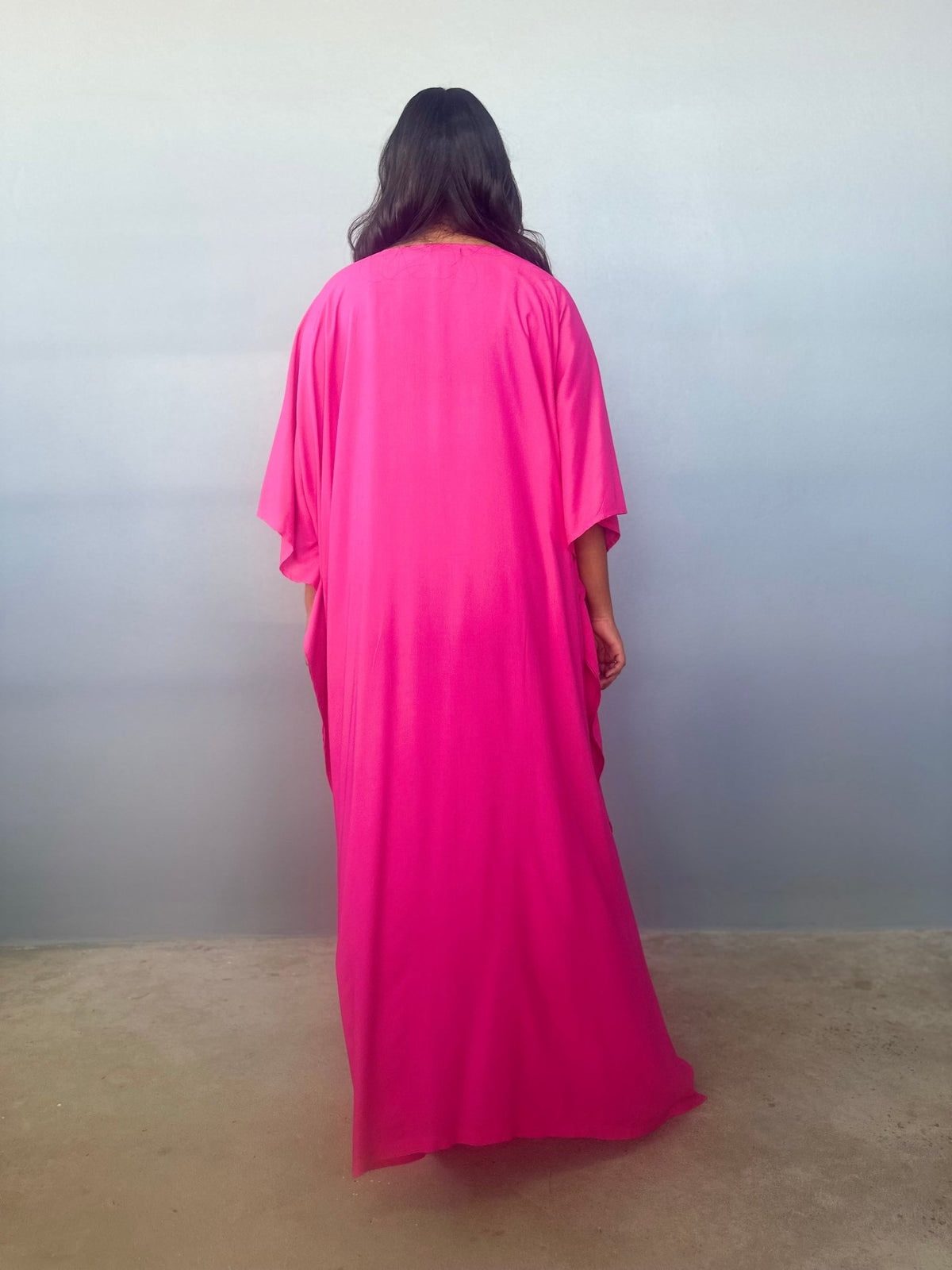 Eva Kaftan in Fuchsia - Mala Handworks