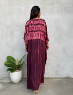 MALA handworks Eva Kaftan in Purple Tie Dye