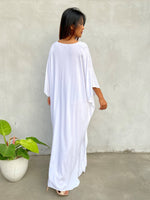 MALA handworks Eva Kaftan in White