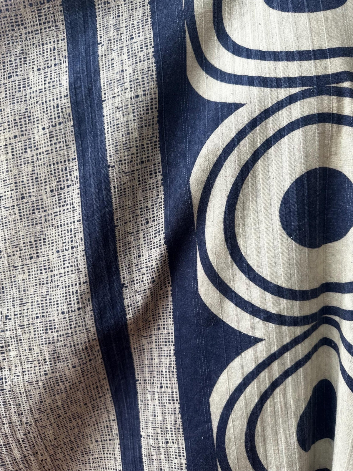 Evelyn Cotton Kaftan in Indigo Echoeye-E-105-Mala Handworks