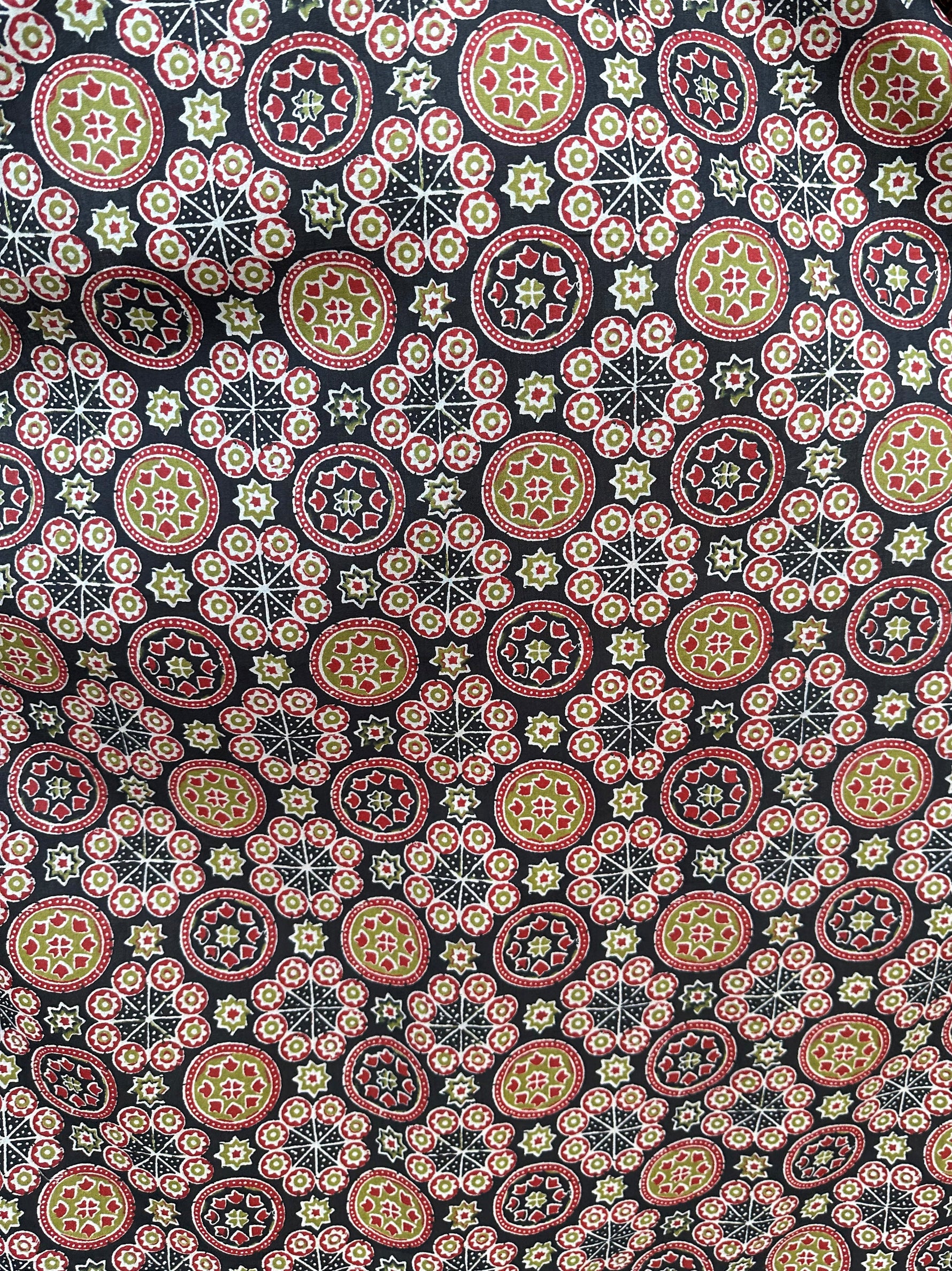 MALA handworks  Evelyn Kaftan in Black and Abstract Pattern