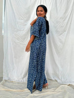 MALA handworks  56 Evelyn Kaftan in Black and White Pattern