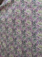 MALA handworks  Evelyn Kaftan in Lavender and Floral Pattern