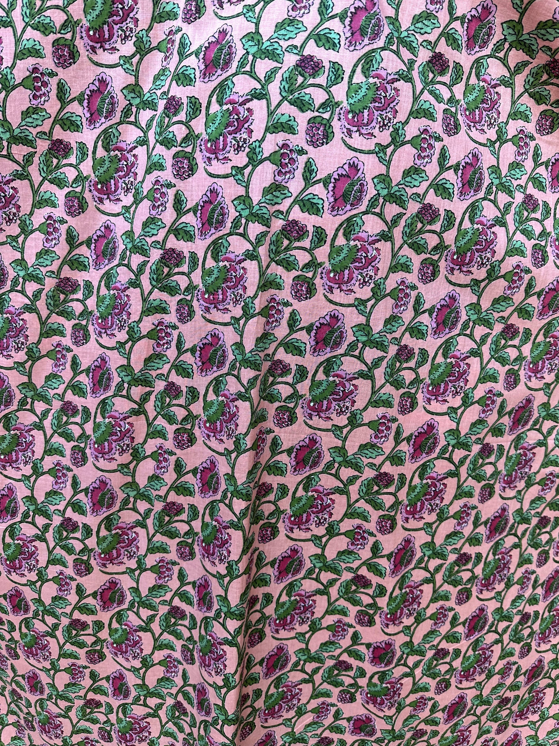 MALA handworks 56 Evelyn Kaftan in Pink and Floral Pattern