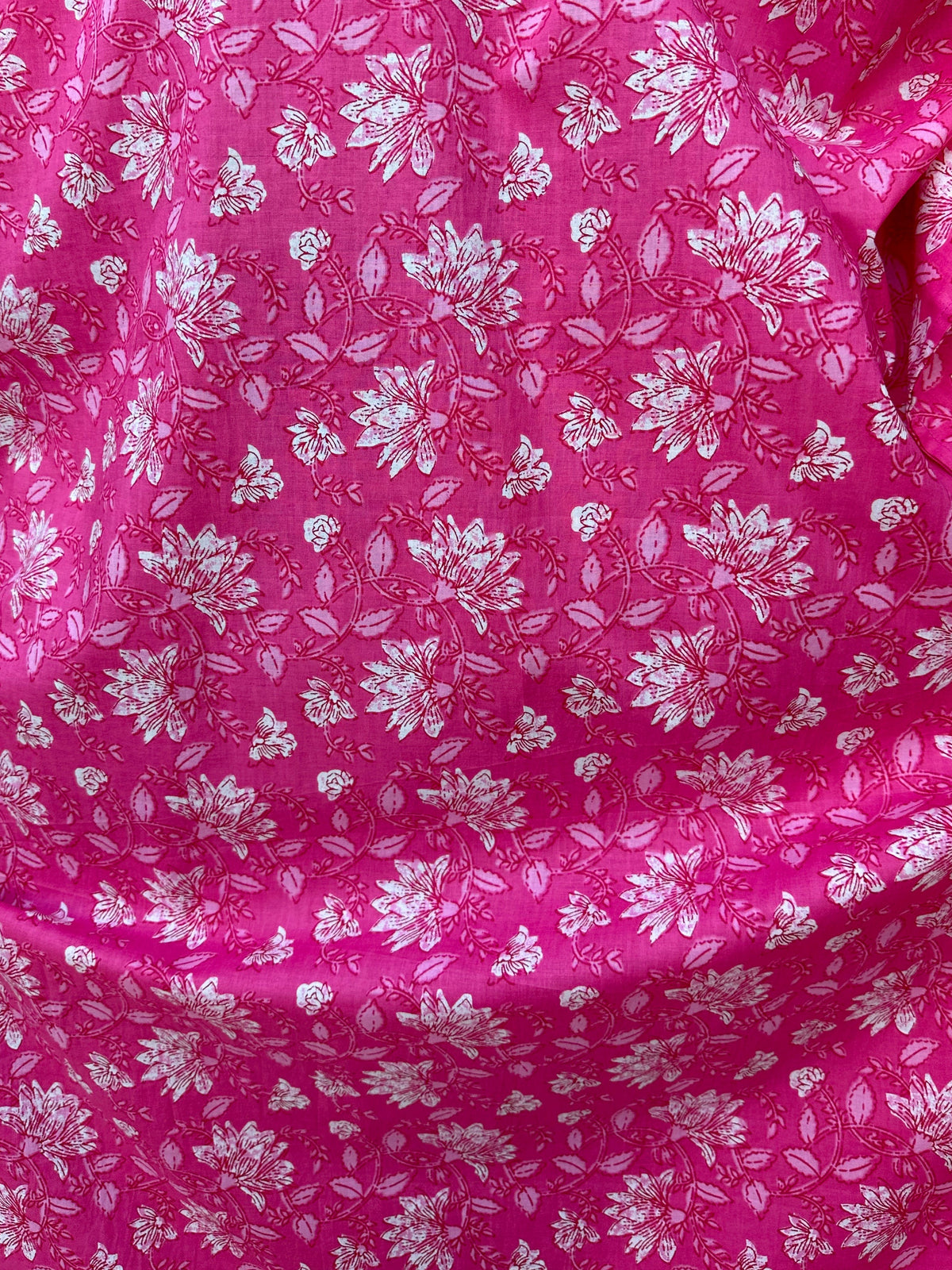 MALA handworks  Evelyn Kaftan in Pink and White Pattern
