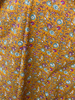 MALA handworks  Evelyn Kaftan in Yellow and Floral Pattern