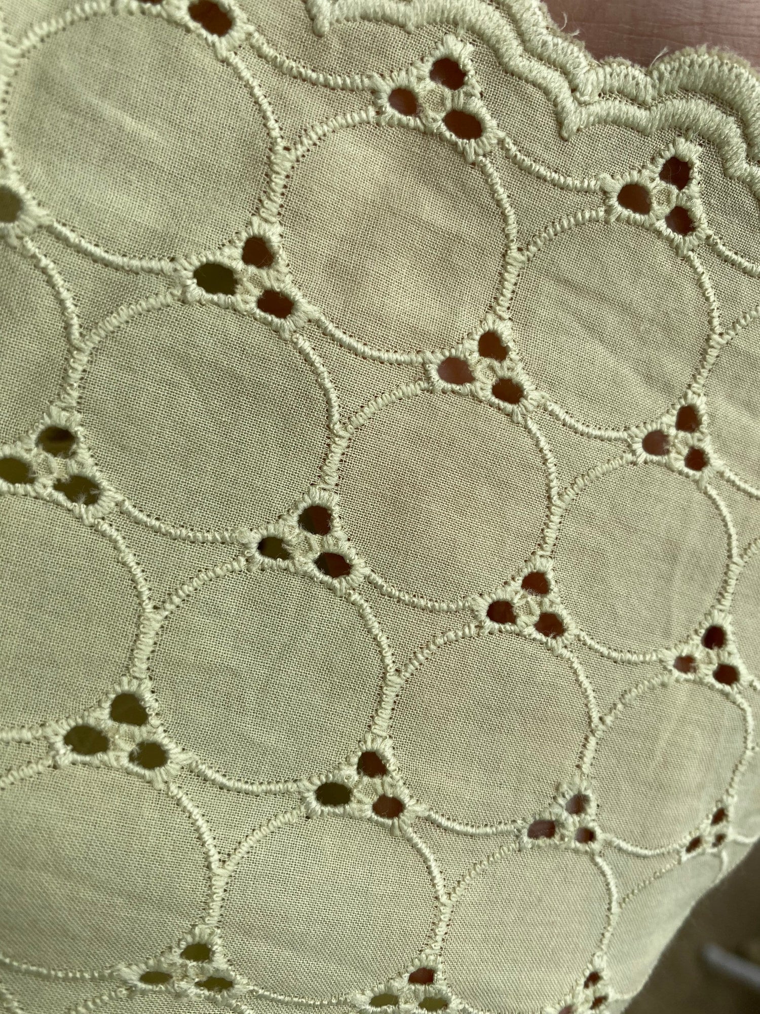 MALA handworks  Evelyn Kaftan in Yellow and Lace