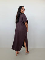 Mala Handworks Gloria Cotton Kaftan in Espresso