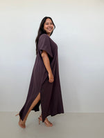Mala Handworks Gloria Cotton Kaftan in Espresso