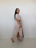 Mala Handworks Gloria Cotton Kaftan in Sand