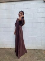 MALA handworks Gloria Double Gauze Cotton Kaftan in Brown