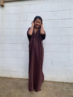 MALA handworks Gloria Double Gauze Cotton Kaftan in Brown