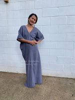 MALA handworks  Gloria Double Gauze Cotton Kaftan in Gray