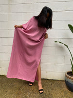 MALA handworks Gloria Double Gauze Cotton Kaftan in Pink