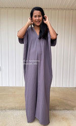 MALA handworks  Gloria Double Gauze Cotton Kaftan in Purple Lavender