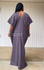 MALA handworks  Gloria Double Gauze Cotton Kaftan in Purple Lavender