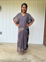 MALA handworks  Ikat Hand Woven Pattern Kaftan