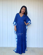 MALA handworks  53 Indigo Kaftan in Hand Dyed Indigo Blue