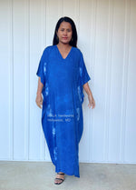 MALA handworks  Indigo Kaftan in Hand Dyed Indigo Blue