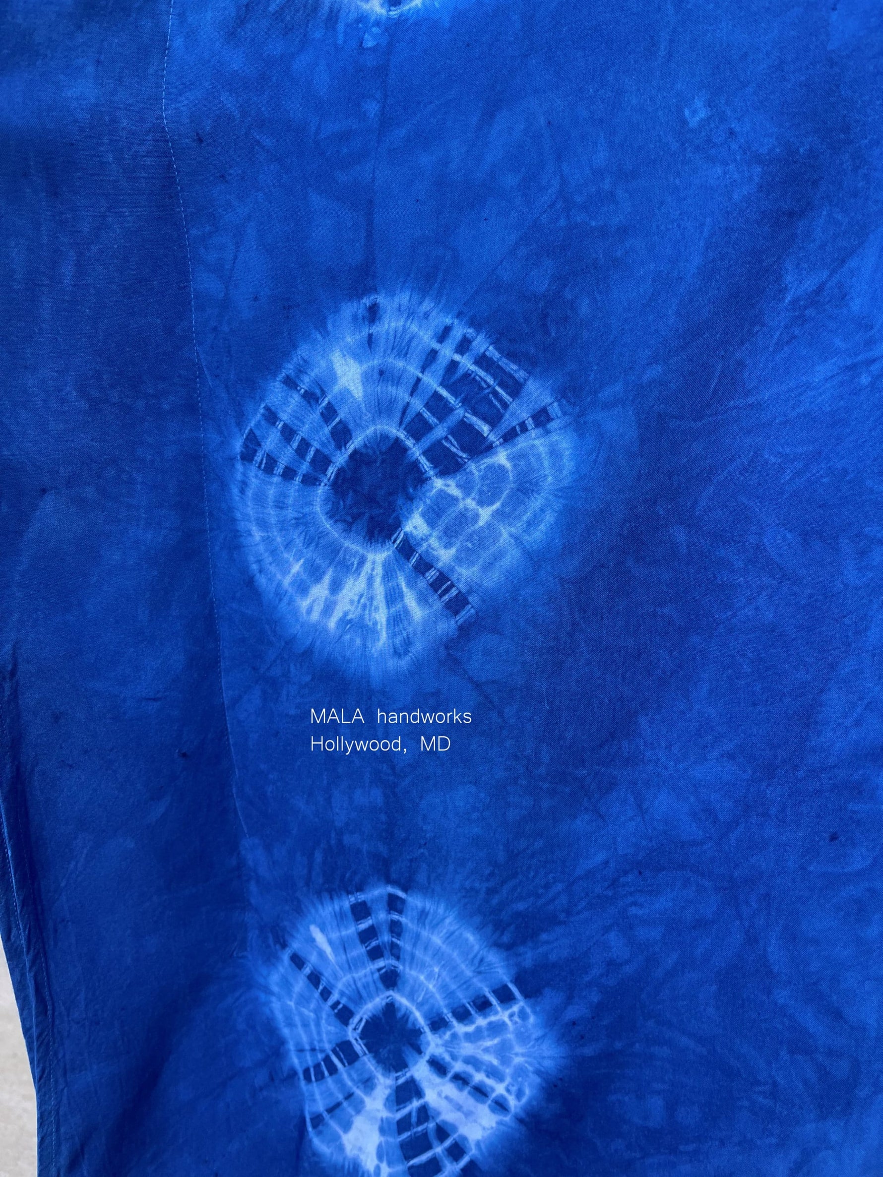 MALA handworks  Indigo Kaftan in Hand Dyed Indigo Blue