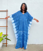 MALA handworks  Indigo Kaftan in Hand Dyed Indigo Blue