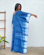 MALA handworks  Indigo Kaftan in Hand Dyed Indigo Blue