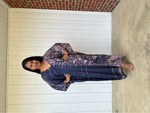 MALA handworks iynta Kaftan in Dark Blue and Purple Tie Dye