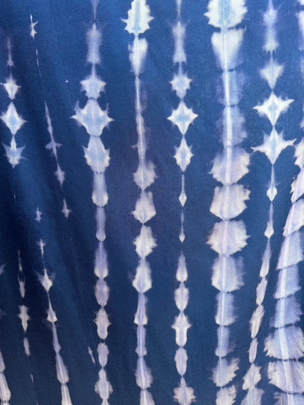 MALA handworks iynta Kaftan in Dark Blue and Purple Tie Dye