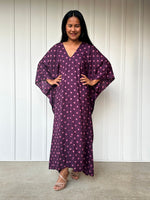 Mala Handworks Luna Micro Dot Kaftan in Purple