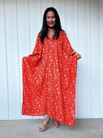 Mala Handworks Luna Prism Mosaic Kaftan in Orange