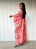Mala Handworks Luna Splatter Kaftan in Pink and Peach