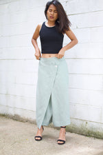 MALA handworks  Lyla Linen pants in Sage Gray