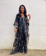 MALA handworks  Mala Kaftan in Black Tie Dye