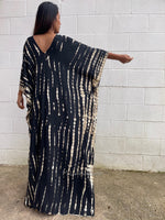 MALA handworks  Mala Kaftan in Black Tie Dye