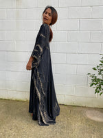 MALA handworks  Mala Kaftan in Black Tie Dye