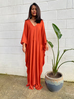 MALA handworks Mala Kaftan in Brick Orange