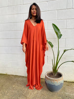MALA handworks Mala Kaftan in Brick Orange