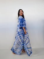 Mala Handworks Mala Kaftan in Cornflower Tie Dye