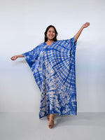 Mala Handworks Mala Kaftan in Cornflower Tie Dye