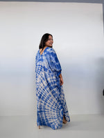 Mala Handworks Mala Kaftan in Cornflower Tie Dye