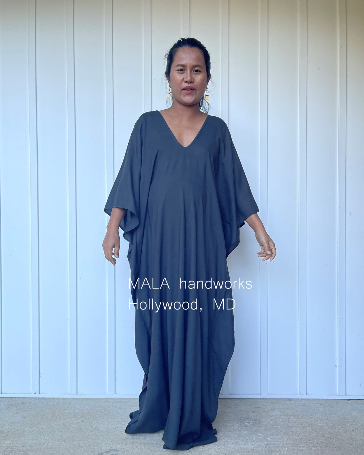 MALA handworks  Mala Kaftan in Dark Gray