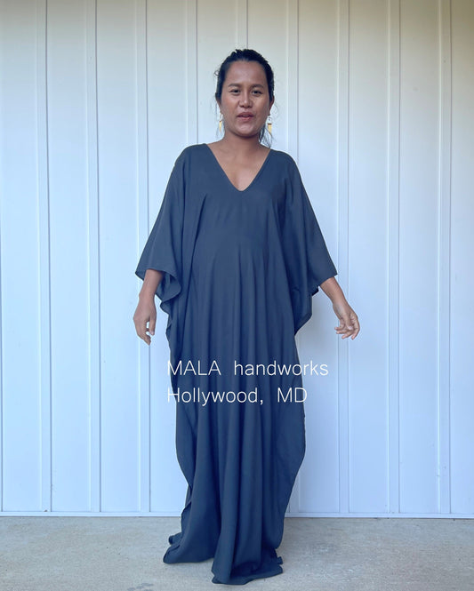 MALA handworks  Mala Kaftan in Dark Gray